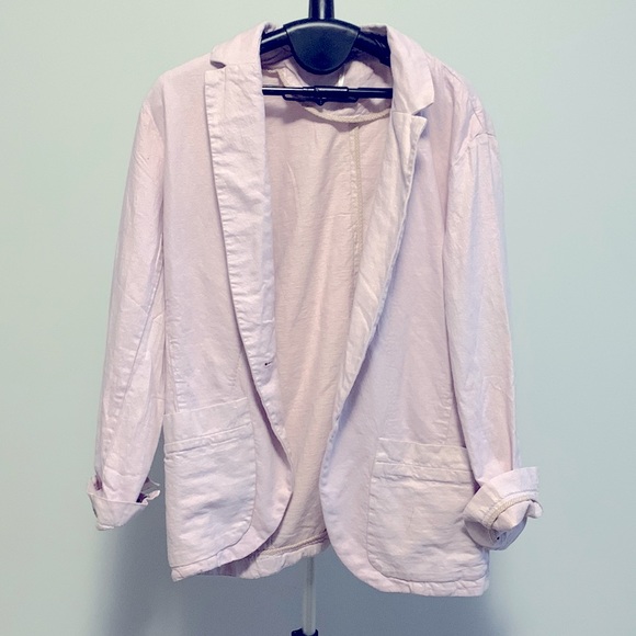 Never worn free people lavender linen blazer - Picture 1 of 2